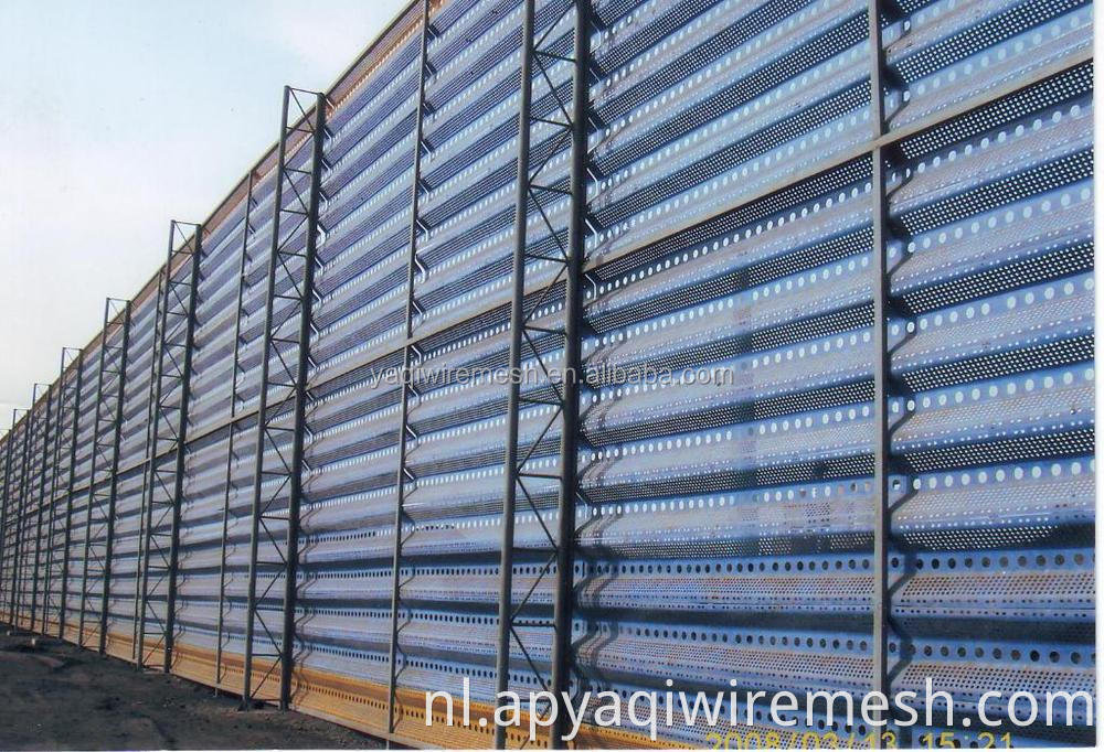 Windbreak hek muurstof onderdrukking winddicht hek winddicht stalen stofonderdrukking net
